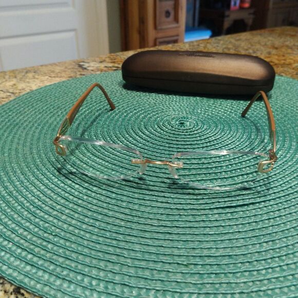 Silhouette 6704 20 Rimless 53-18-135 Used Eyeglasses Frames with case - Picture 5 of 12